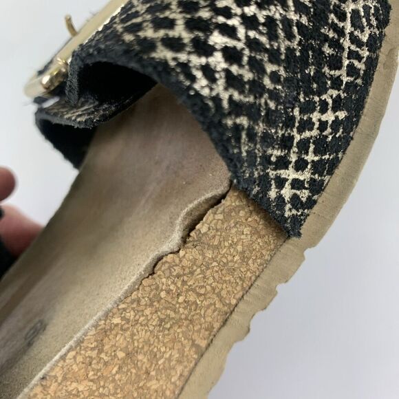 Mephisto Lissandra Wedge Sandals Adjustable Comfort Black Condor Leather 39 US 9 - Picture 13 of 16